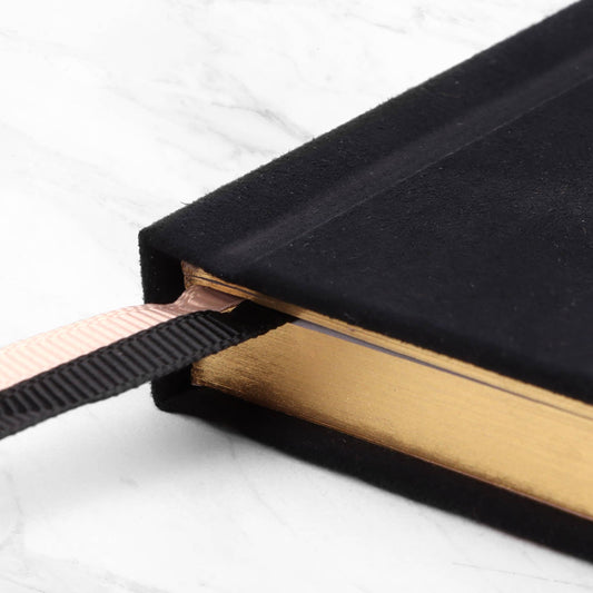 Five Minute Reflection Journal, Suede Hardcover