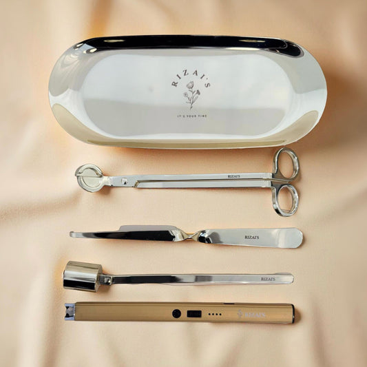 Rizai's Signature Candle Care Kit - Luxe Gold