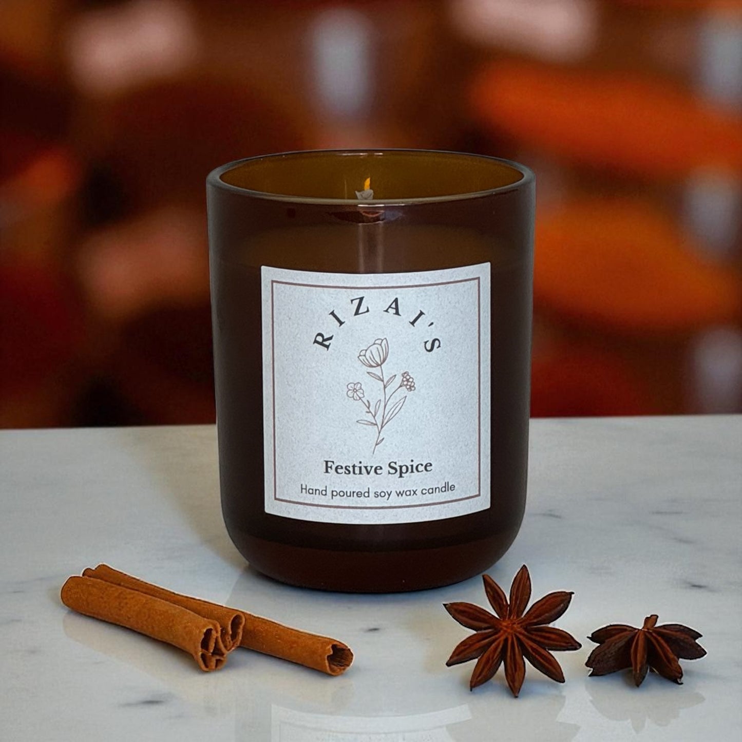 Festive Spice Scented Candle