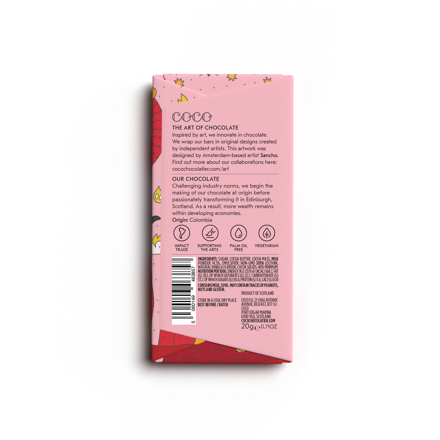 Colombian Milk Mini Chocolate Bar (Pack of 24)