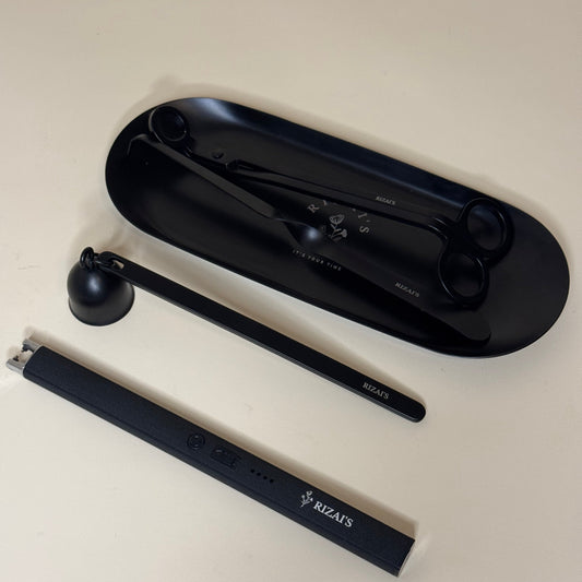 Rizai’s Signature Candle Care Kit - Midnight Black