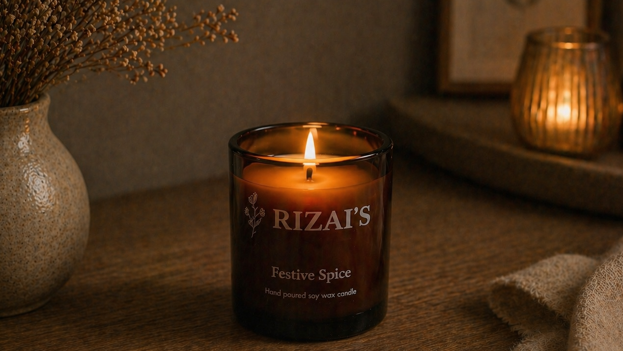 Festive Spice Scented Candle