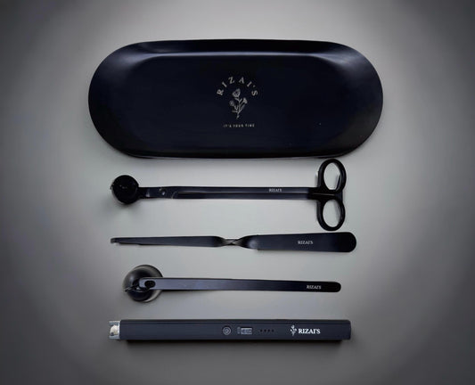 Rizai’s Signature Candle Care Kit - Midnight Black