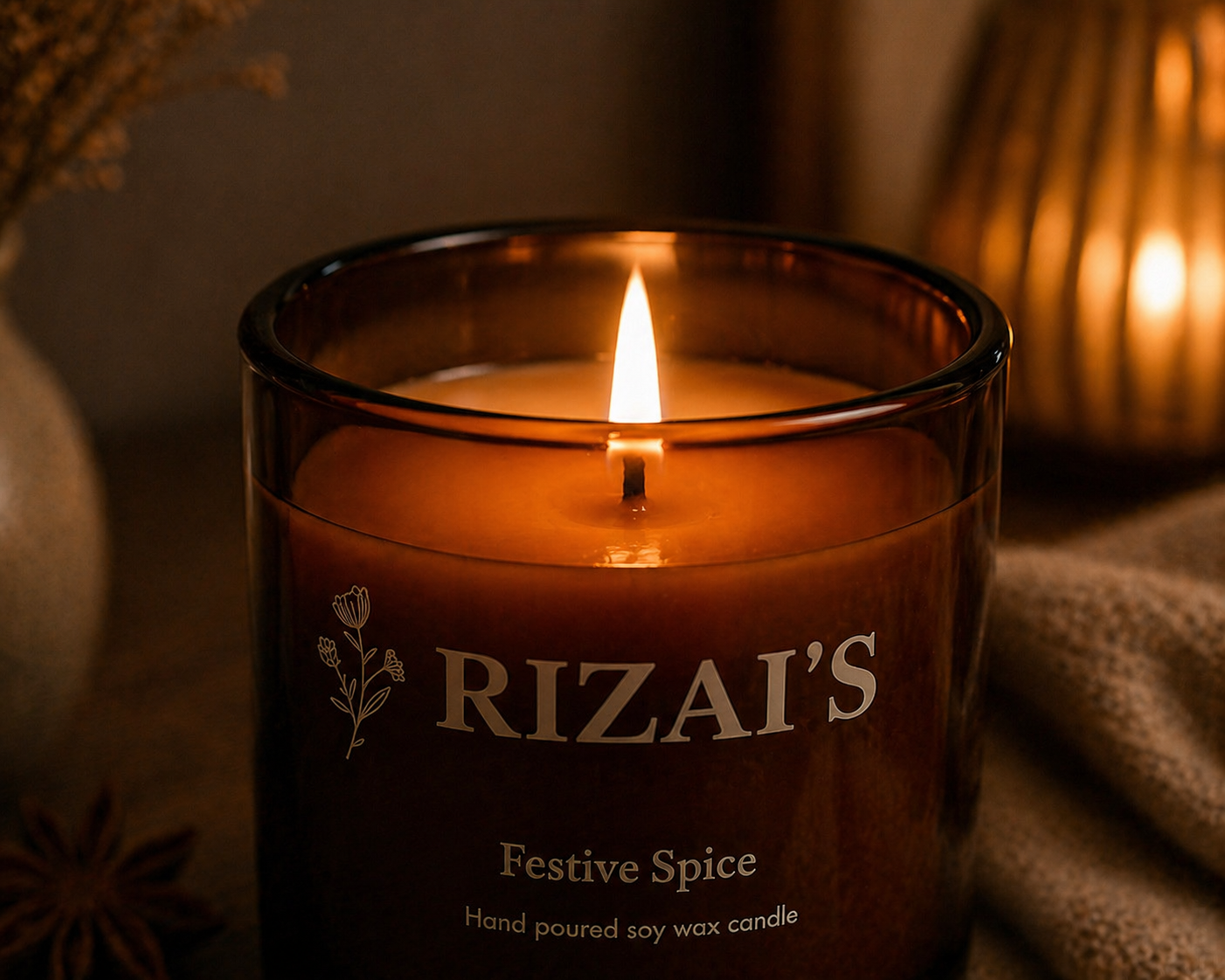 Festive Spice Scented Candle