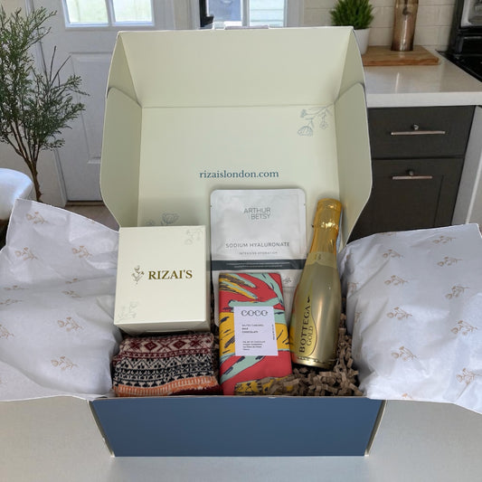 Festive Glow Gift Box | Christmas Candle & Prosecco Set