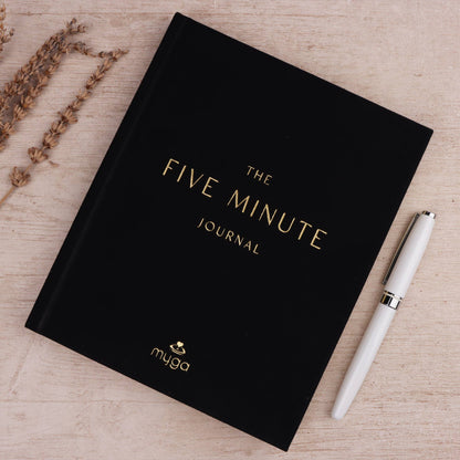 Five Minute Reflection Journal, Suede Hardcover