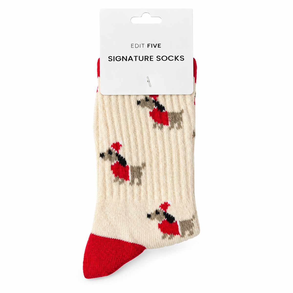 Festive Dachshund signature Christmas Socks